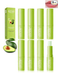 Lip Balm Set-8pcs Avocado Hydrating Lip Balm, Moisturizing Soothing Care Lip Moisturizer, Improve Dry & Chapped Lips, Colorless Non-Sticky Lip Primer, Women's Day Lip Care Gift Kit for Women Girl