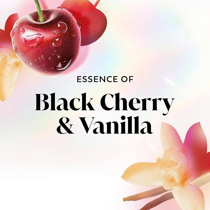 Olay Body Wash for Women, Fresh Radiance, Refreshing & Renewing, Made with Plant Based Cleansers, B3 Botanical Complex, For All Skin Types, Black Cherry & Vanilla Scent, 22 fl oz (Pack of 4)