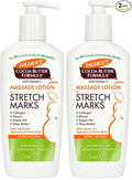 Palmer's Cocoa Butter Formula Massage Lotion with Collagen and Elastin | For Stretch Marks | Pregnancy Skin Care | With Argan Oil and Shea Butter | 8.5 oz Pack of 2