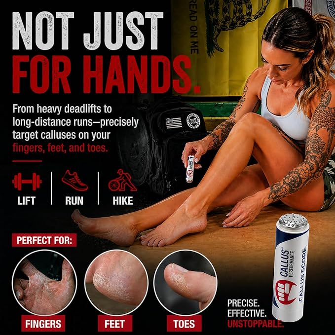 Hand Callus Shaver & 2 Smoothers | Precision Removal Tool for Weightlifters & Functional Fitness | Safe Alternative to Razors | Prevent Rips