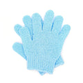 BlingKingdom 1 Pair Bath Gloves for Shower Exfoliating Wash Gloves Shower Mitts for Women Beauty Spa Massage Skin Shower Body Scrubber (Blue)