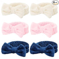 Casoty 6 Pcs Spa Headband, Hair Band for Washing Face, Cheetah Makeup Headband, Skincare Headbands, Soft Fleece Hairband for Face Washing Yoga