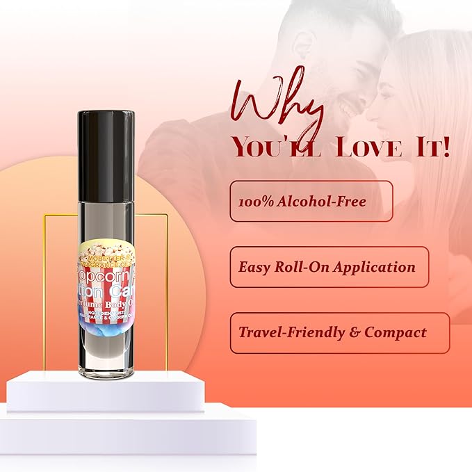 MOBETTER FRAGRANCE OILS Popcorn & Cotton Candy Perfume Body Oil for Unisex