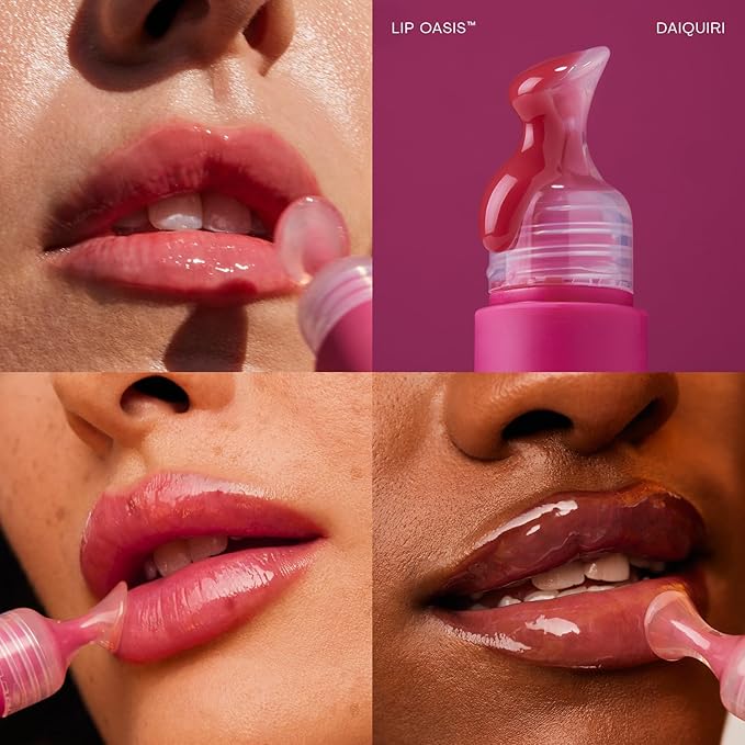 The Outset Lip Oasis Hydrating Lip Balm, Glossy Moisturizing Lip Treatment for Dry, Sensitive Lips, Clean, Vegan & Gluten-Free, Daiquiri, 0.3 oz