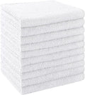 UNIMADE Washcloths Bulk - 10 Pack - Face Towels (12" x 12"), Highly Soft Wash Cloths and Hand Towels, Fast Drying Multi-Purpose Microfiber Cleansing Cloths for Bathroom, Hotel, Spa, and Salon - White