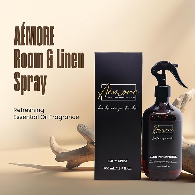 Room and Linen Spray/500 ml/Relaxing Home Fragrance, Fabric, and Bathroom Deodorizer (Imperial Oud)
