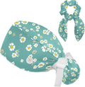 Women's Working Caps with Scrunchies Tarot Pattern Background Lace-Up Hat Unisex Hair Covers One Size