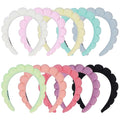 10 Pcs Spa Headband Bulk for Women Makeup Headband for Washing Face (Terry Cloth)