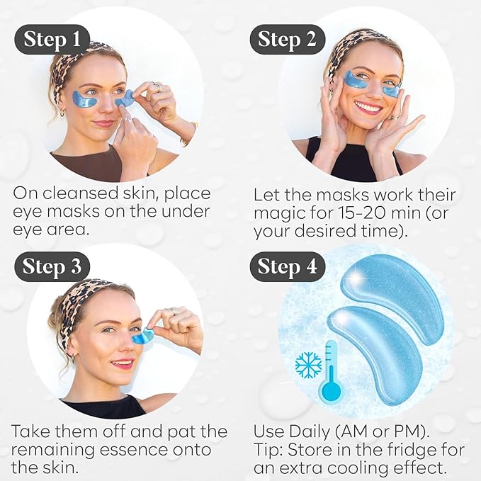 BLOOMORA Variety Under Eye Patches (20 Pairs) - Dark Circles & Puffiness Care - Eye Mask for Care - 5 Varieties