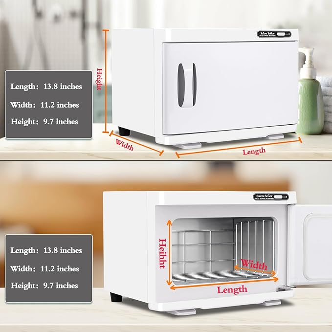 Salon Señor Small Towel Warmer,Hot towel Cabinet with Fast Heating and Hold Heat Function,Suitable for Massage and Facial Care