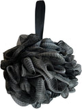 Black Bath Shower Loofah Exfoliating Body Back Scrubber Sponge for Women Men 60g (1 Pack)