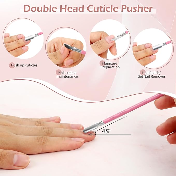 Nail Care Kit,Nail Files and Nail Buffer, Manicure Kit for Women,Cuticle Nippers,Cuticle Trimmer, Cuticle Pusher,Nail Tools,Nail Kit, Pedicure & Manicure Tools,Nail Prep Kit,Gifts for Mom Women