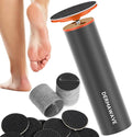 DERMAWAVE Electric Callus Remover for Feet with 60 Sandpaper Discs, Adjustable Speed Professional Foot File Electric Heel Grinder Sander Pedicure Tool for Men & Women
