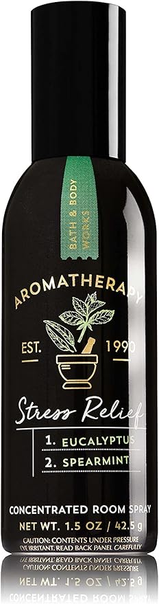 Bath and Body Works Aromatherapy Eucalyptus Spearmint Concentrated Room Spray. 1.5 Oz. (Pack of 3)