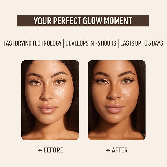 Nuda CloudMist Face Tan Water | Buildable Facial Tanning Mist for Medium to Dark Complexions | Infused with Vitamins and White Tea & Rosehip Extracts | Lightweight, Bronzer-Free Formula, (2.5 Fl Oz)