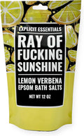 Explicit Essentials Lemon Verbena Epsom Bath Salts, 12 oz