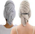 2PCS Plopping Towel Curly Hair, Large Microfiber Hair Towels for Women, Super Absorbent Hair Plopping Wrap for Curls, Quick Dry Hair Towel for Long & Damaged Hair, Salon & Travel Use.