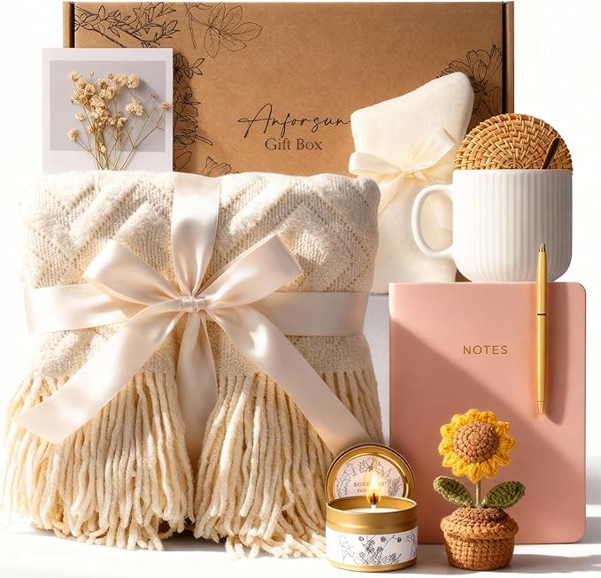 Birthday Gift for Women Friendship, Gifts for Women Birthday Unique Self Care Package Gifts Basket for Best Friend, Sister, Mom, Teen Girls, Wife, Girlfriend, Coworker