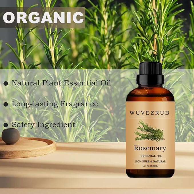 Rosemary Essential Oils, 30ML Pure and Natural Essential Oil for Aromatherapy Diffuser - Rosemary /1 Fl Oz
