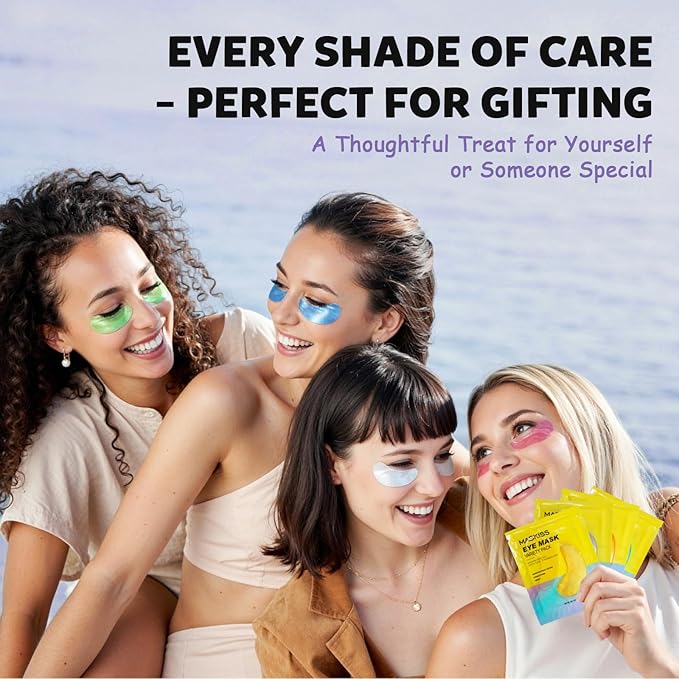 Maskiss Under Eye Patches Variety Pack (24 Pairs), Mothers Day Gifts for Mom, Eye Masks for Dark Circles Puffy Eyes With 8 Colors (3 Pairs/Color), Vegan Skin Care Gifts for Women