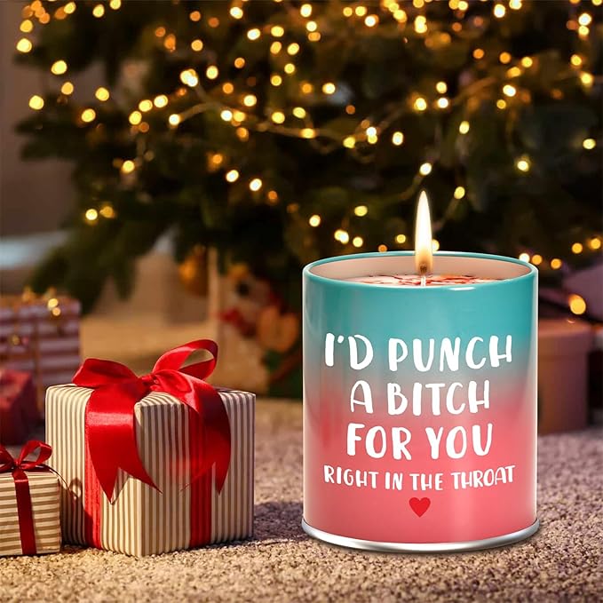 Hocis Scented Candle Gifts for Mom, Women, Sisters, Girlfriend, Christmas, Birthday, Valentine's Day, Funny Gifts, Modern Floral Gardenia Scent