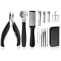 VOCOSTE Toenail Care Kit 13-Piece Ingrown Toenail Tools, Professional Grooming Set for Thick Nail Clipper Foot File Callus Removal & Pedicure