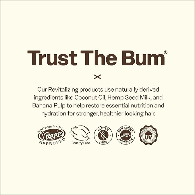 Sun Bum Revitalizing Deep Conditioning Hair Mask - Moisturizing and Restoring Treatment for Damaged Hair - Strengthening - Smoothing and Nourishing Formula - Vegan and Cruelty Free - 6 oz
