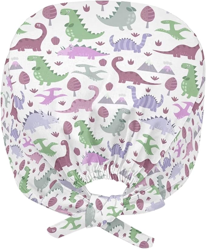 JoyLamoria Novelty Printed Cap with Sweatband Women Men Adjustable Tie Back Hats for Paiting