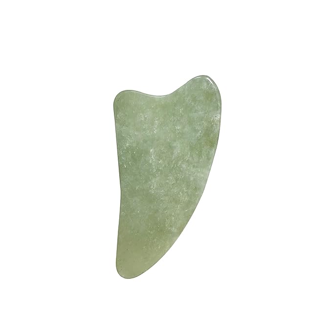 Daily Concepts Gua Sha Jade Facial Tool, Renews Skin By Increasing Blood Flow and Flushing Out Lymphatic Drainage, Stimulating Skin for Radiant Results!