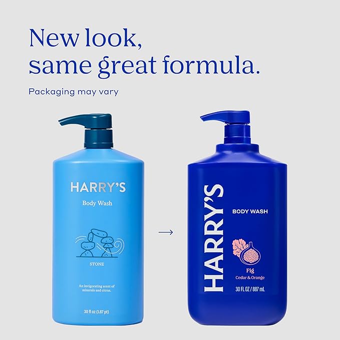 Harry's Men's Body Wash - Fig - 30 fl oz - Shower Gel for Men - No Parabens, Sulfates, or Dyes (Pack of 3)