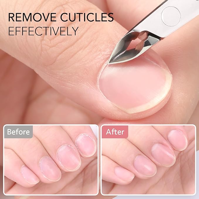 GAOY Professional Cuticle Nippers, Stainless Steel Cuticle Trimmer Nail Clippers, Remover Macicure Tool for Fingernails and Toenails, Gold