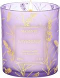 M&SENSE Vegan Soy Lavender Scented Candle, 8.1oz 42H Non-Toxic Long Burning, Calming Bathtub & Sleep Aromatherapy, Relaxing Perfect for Moms Womens