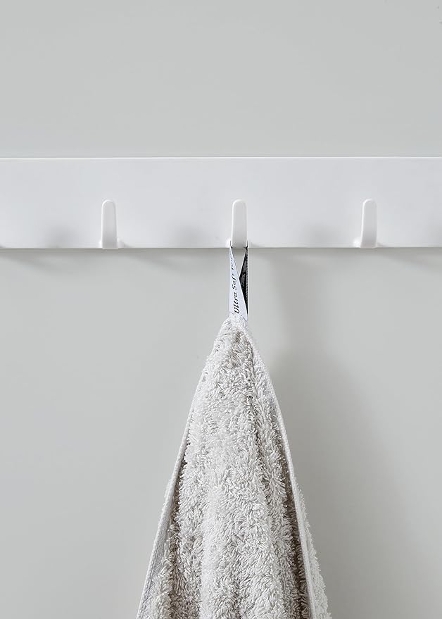 Aibaser Towels - Premium 100% Cotton Bath Towels Set (27 x 54 inches), Lightweight and High Absorbency Quick Drying (Light Grey)