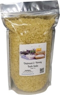 Bath Salts | 4lb Bag (64oz.) | Choose Your Scent | Epsom Salt | Sea Salt| Bathing | Body Care | Beauty | Relaxation | Spa | Pedicure | Manicure | Soak (Oatmeal & Honey)