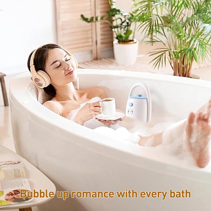 KokoSelene Bath Jets for Tub, Portable Bathtub Jets for Home Spa, Creates Soothing Bubbles and Massage for Relaxing Daily Use (Blue)