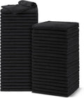 UNIMADE Salon Towels 48 Pack, Microfiber Barber Towel Bulk,(16x29 inches) Fast Drying Hair Towels Super Soft Black Hnad Towels for Gym, Salon, Bath, Spa Use and Home Hair Care(Not Bleach Proof)