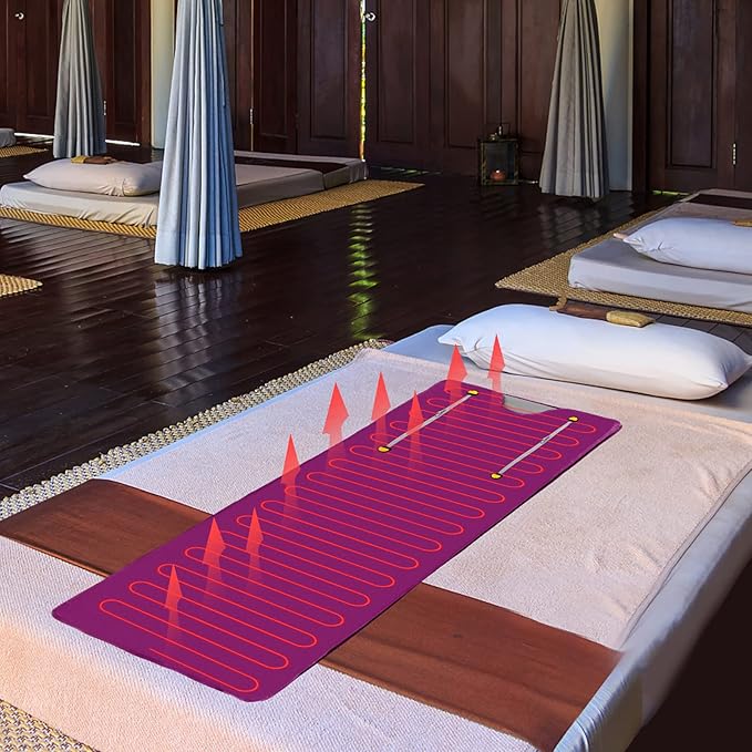 Sauna Blanket, Far Infrared Sauna Blanket Sauna Bag Body Shaper Blanket, Portable Far Infrared Sauna Blanket Heater, Sauna Blanket for Body Relaxation, Infrared Sauna for Home Relaxation (Purple)