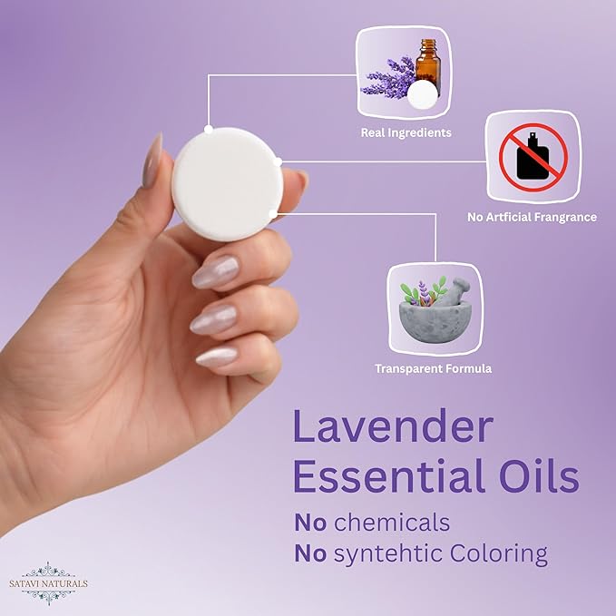 Lavender Shower Steamers (15-Pack) - Aromatherapy Valentine’s Day Gifts for Her - Natural Essential Oil Spa Tablets for Relaxation & Stress Relief