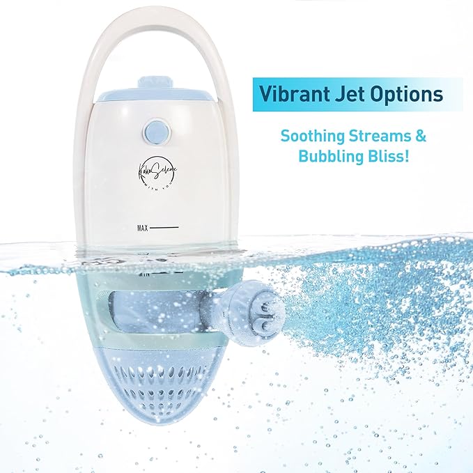 KokoSelene Bath Jets for Tub, Portable Bathtub Jets for Home Spa, Creates Soothing Bubbles and Massage for Relaxing Daily Use (Blue)