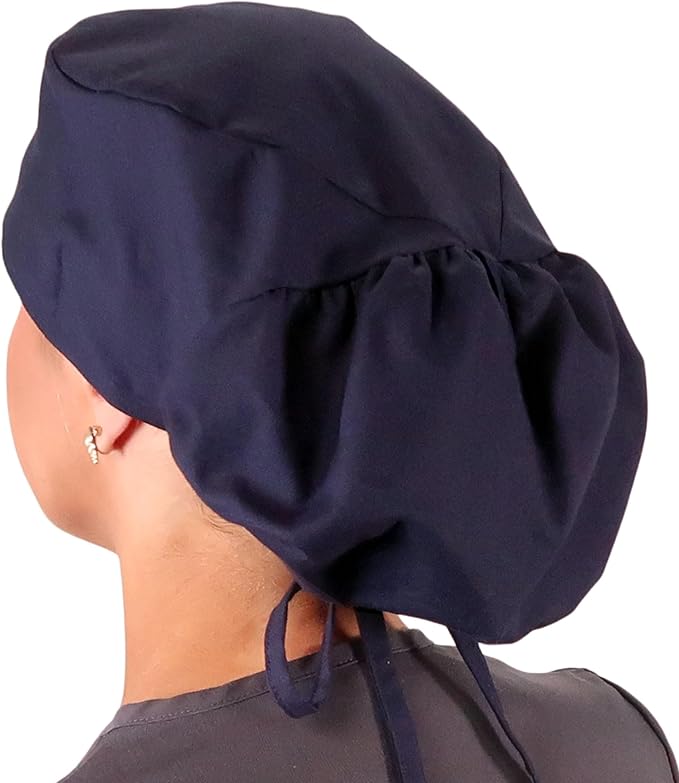 Sparkling EARTH Big Hair Ponytail Classic Surgical Style Scrub Working Cap - Made in The USA!!!