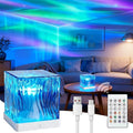 Galaxy Projector for Bedroom with Northern Lights Effect - 16 Color Changing Dimmable Mood Light with Dynamic Ripple, Remote Control, Night Light Projector for Kids Teens Adults Room Decor Gift