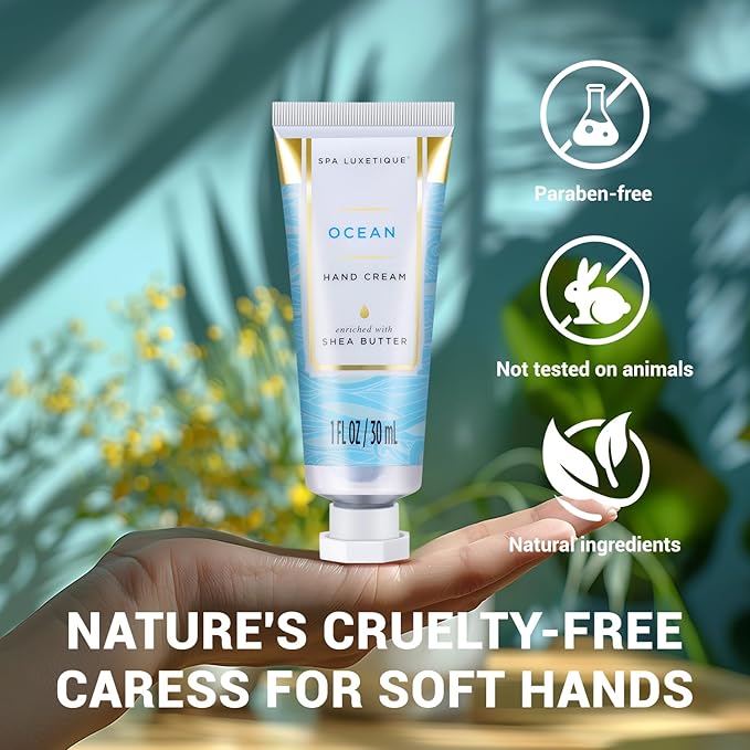 spa luxetique Hand Cream Gift Set, Mothers Day Gifts for Mom, Mini Moisturizing Scented Hand Lotion for Dry Hands Cream Travel Size, Nurse Week Appreciation Gift, Birthday Gifts for Women, 6 x 1 OZ