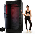 Sauna Box Portable Steam Sauna for Home Use, Infrared Sauna Tent with 99-Min Timer, 9 Heat Levels, Remote Control, Foldable Chair, Indoor Sauna Pod for Personal Wellness
