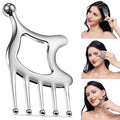 Scalp Massager, 5in1 Hair Scalp Massage Tool for Head Face Body, Protable Scalp Gua Sha Comb for Deep Relaxation and Relieving Pain, Acupressure and Trigger Point Tool for SPA