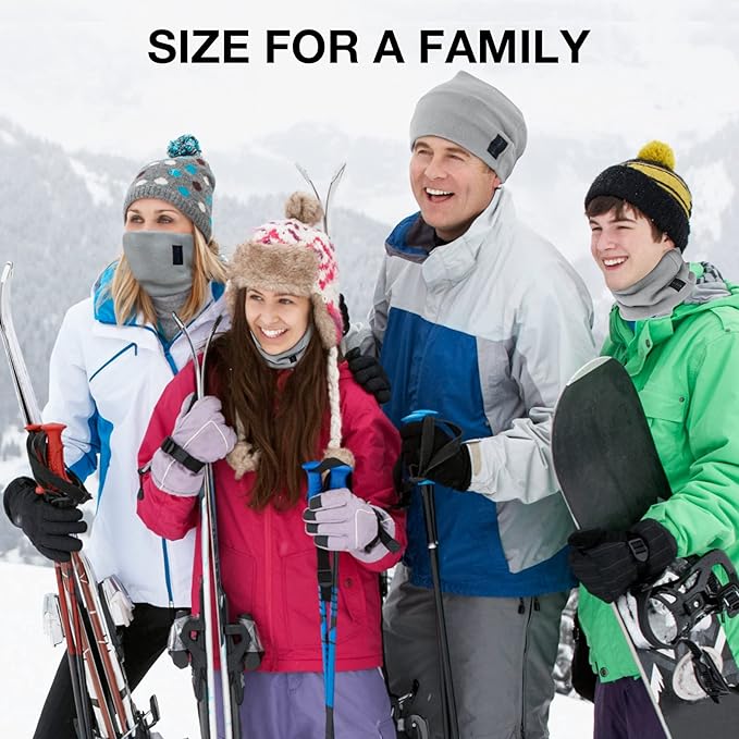 TICONN Neck Gaiter Face Cover Scarf, Neck Warmer Breathable Sun & Wind-proof for Skiing Fishing Hiking Cycling
