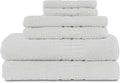MyPillow MyTowels 6 Piece Towel Set - 100% Cotton Soft Absorbent Towels for Bathroom, 2 Bath Towels, 2 Hand Towels, 2 Washcloths [MyTowels 6-Piece Set, White]