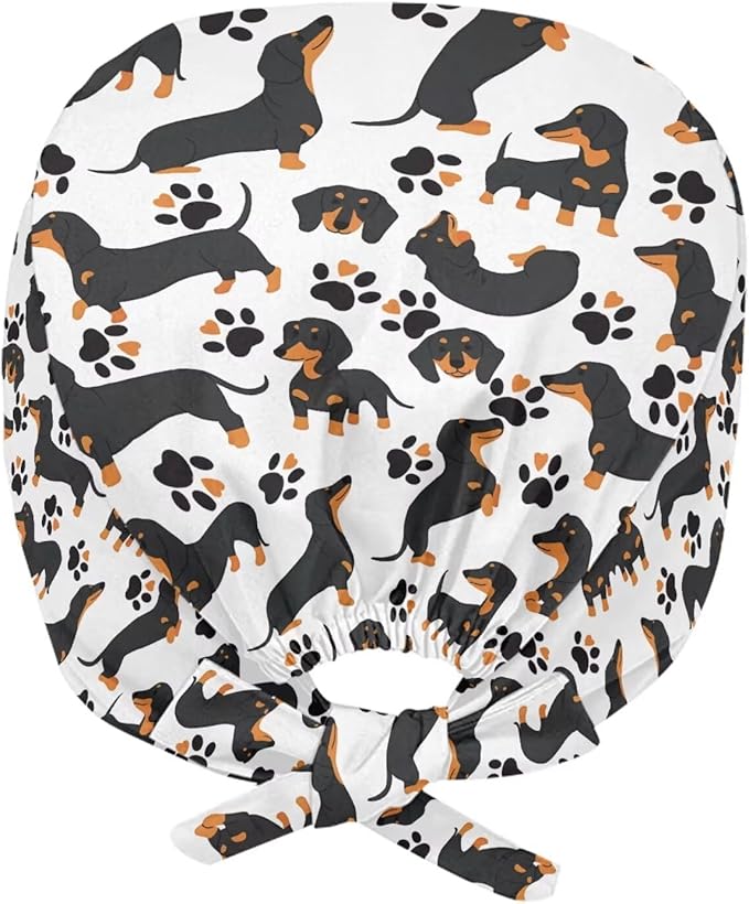 JoyLamoria Novelty Printed Cap with Sweatband Women Men Adjustable Tie Back Hats for Paiting