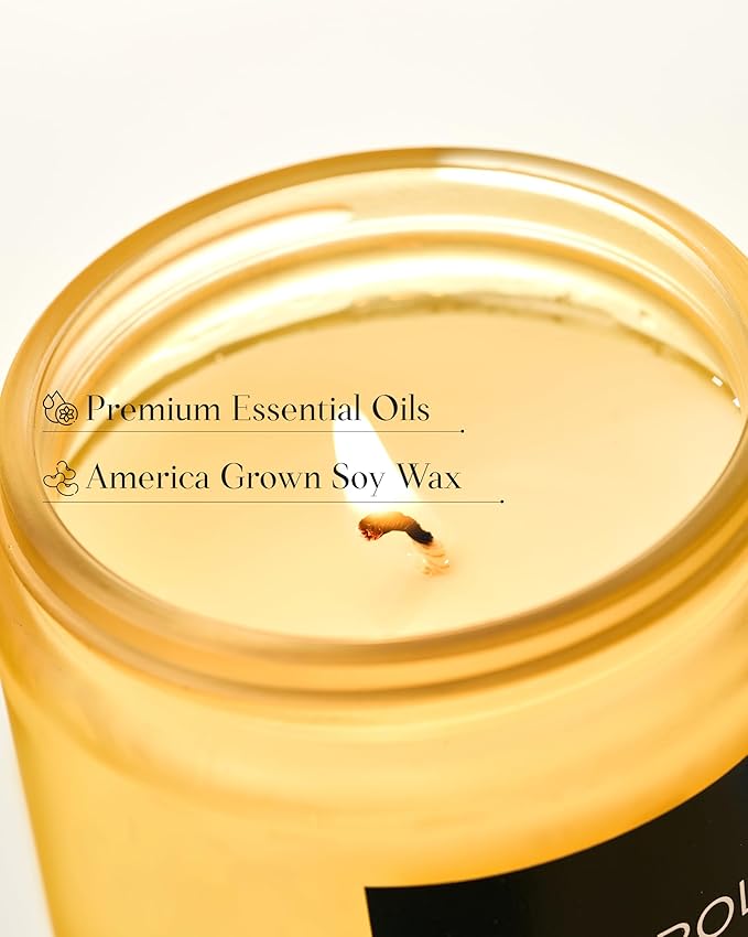 M&SENSE Neroli Tea Scented Candle, 7.05oz Non Toxic Natural Soy Wax, 50 Hours Slow Burning Candle for Women, Slow Burning Home Fragrance Gifts for Stress Relief & Relaxing