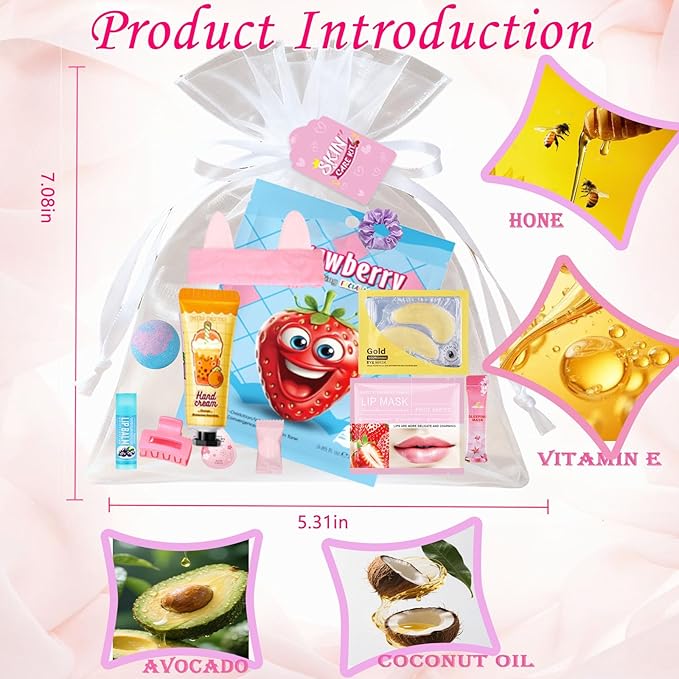 112PCS Spa Party Supplies for Girls, Spa Party FavorsInclude Face Masks,Hand Cream,Lip Mask,Spa Headband and Foot Bath Bombs,Ideal for Spa Birthday & Sleepover Party Supplies for Women