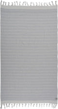 Beach Towel | Cotton Beach Towels, Easy to Carry, Sand Free, Highly Absorbent, Quick Dry, Turkish Towels for Travel Camping Bath Sauna Beach Gym Fitness Pool Yoga SPA by Lahammam, Eftelia, Gray